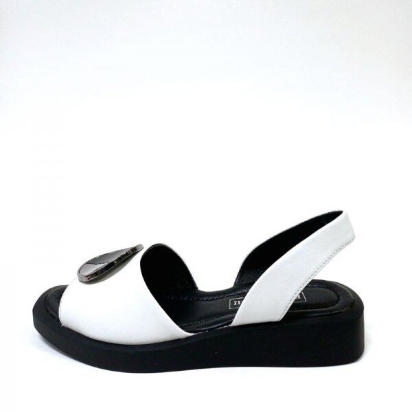 Sandale dama piele Enola-alb