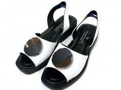 Sandale dama piele Enola-alb